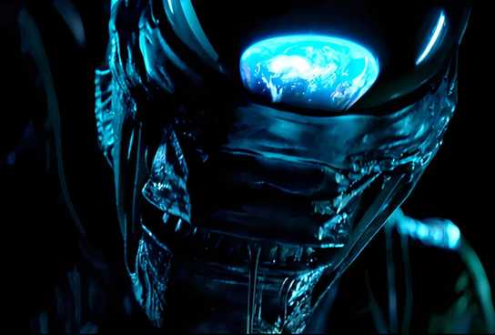 A Xenomorph snarling in Alien: Earth tv series.